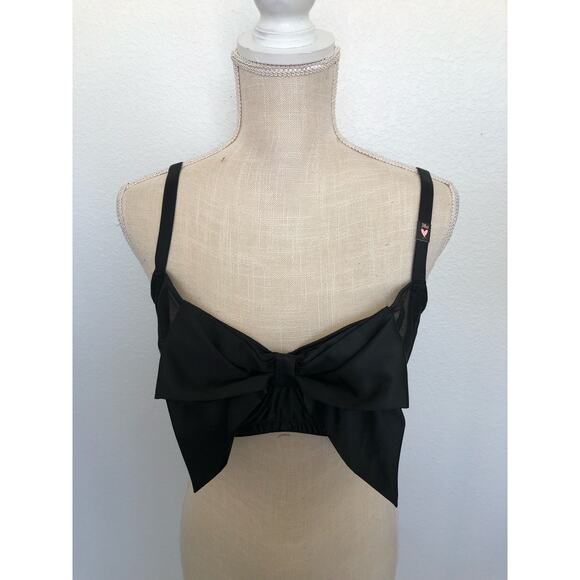 Victoria's Secret Dream Angels Bow Push-Up Bra in Black Mesh and Satin - 38D - Picture 3 of 9